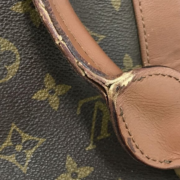 Louis Vuitton Vintage Monogram Large Weekend GM Tote Brown Canvas 1980's - Picture 4 of 11